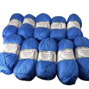 Huge Lot 10 Herrschners garden party Yarn Skein 2 ply afghan yarn  220yds each